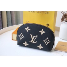 Cheap Louis Vuitton POCHETTE COSMETIQUE PM M59086 Black&Beige JK163sZ66