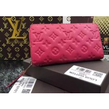 Copy Louis Vuitton Monogram Empreinte Zippy Wallet X60017 Rose JK608Zn71