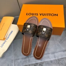 Fake Louis Vuitton LOCK IT FLAT MULE 1A9RC5-4 JK1939xR88