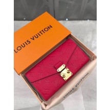 Fake Louis Vuitton Monogram Empreinte PALLAS WALLET M62458 red JK447uQ71