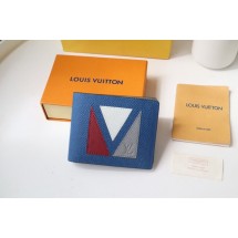 Fake Louis Vuitton MULTIPLE WALLET M30799 blue JK50Sq37