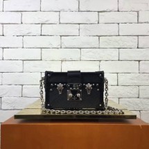 First-class Quality Louis Vuitton EPI Leather Petite Maiie Travel Box Bag 40273 Black JK2324Sf41