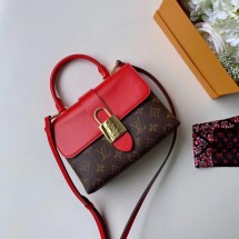 First-class Quality Louis vuitton original LOCKY BB M44080 Coquelicot Red JK1465fm32