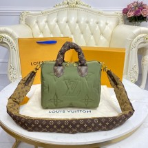 First-class Quality Louis Vuitton SPEEDY BANDOULIERE 25 M59009 Khaki Green JK05fm32