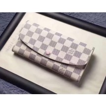 High Imitation Louis Vuitton Damier Azur Canvas EMILIE WALLET N41625 JK578bg96