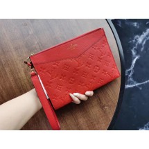 High Quality Imitation Louis Vuitton Original Monogram Empreinte Clutch bag MELANIE M68705 red JK857Vu82