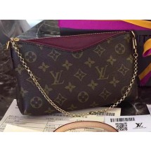 Hot Louis Vuitton M41638 Purple Monogram Canvas PALLAS Clutch JK2391cT87