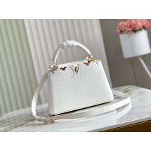 Imitation Fashion Louis Vuitton CAPUCINES BB M48868 white JK45kd19