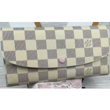 Imitation Fashion Louis Vuitton Damier Azur Canvas Emilie Wallet N60696 JK570kd19