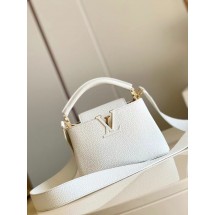 Imitation Louis Vuitton CAPUCINES MINI M55985 white JK104Ug88