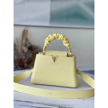 Imitation Louis Vuitton CAPUCINES PM M58587 Ginger Yellow JK97VO34