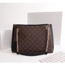 Imitation Louis vuitton monogram canvas SURENE MM M43755 black JK1671EY79