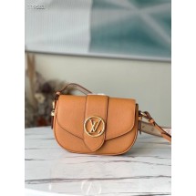 Imitation Louis Vuitton PONT 9 SOFT MM M58968 Mocaccino JK236KV93