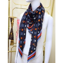 Imitation Louis Vuitton Scarf CS2368 Black JK3538SU58