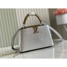 Knockoff Louis Vuitton CAPUCINES BB M59266 silver JK5823fY84