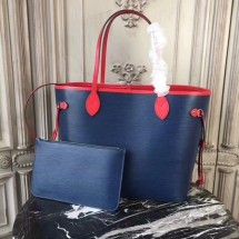 Knockoff Louis Vuitton EPI Leather Tote Bag 54185 Blue&Red JK2022NL80