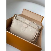 Knockoff Louis Vuitton Monogram Empreinte Original Leather M44823 Cream JK539JF45