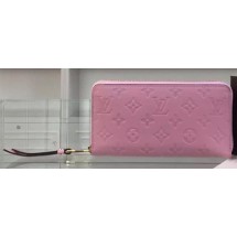 Knockoff Louis Vuitton Monogram Empreinte Zippy Wallet M61035 Pink JK661Lg61