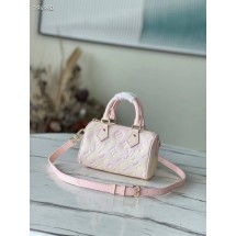 Knockoff Louis Vuitton NANO SPEEDY M81508 Pink JK5642tU76