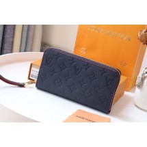 Knockoff Louis Vuitton Original Monogram Empreinte Wallet M60571 Navy Blue JK175eF76