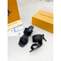 Knockoff Louis Vuitton slipper 91111-5 Heel 6.5CM JK1767Ez66