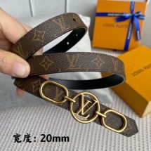 Louis Vuitton Belt 20MM LVB00002 JK2683Is53