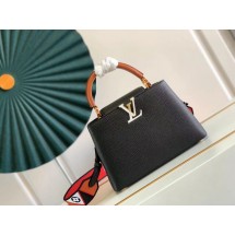 Louis Vuitton CAPUCINES BB M59266 Noir & Rouge JK64Mc61