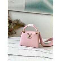 Louis Vuitton CAPUCINES MINI M56982 light pink JK439Nw52