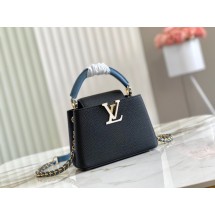 Louis Vuitton CAPUCINES MINI M59652 Black JK5822Eb92
