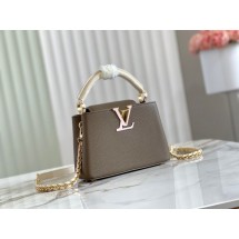 Louis Vuitton CAPUCINES PM M57228 Smokey Brown Green JK5864lq41