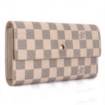 Louis Vuitton Damier Azur Canvas International Wallet N61732 JK721Kd37