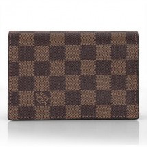 Louis Vuitton Damier Ebene Canvas Passport Wallet N60180 JK719vX95