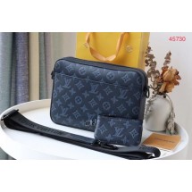 Louis Vuitton DUO MESSENGER M45730 Navy Blue JK332Gp37