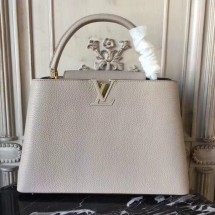 Louis Vuitton Elegant Capucines Bag MM M41813 grey JK2074iZ66