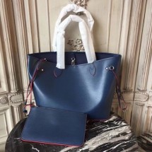 Louis Vuitton EPI Leather Tote Bag 54185 Blue JK2021Kd37