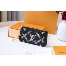 Louis Vuitton KEY POUCH M81234 black JK25fj51