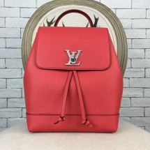 Louis Vuitton LOCKME BACKPACK 41817 Red JK2293UF26