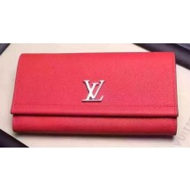 Louis Vuitton LOCKME II Wallet M62350 Red JK605va68