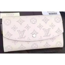 Louis Vuitton Mahina Leather IRIS Wallet M60144 OffWhite JK678Dq89