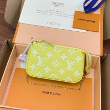 Louis Vuitton MINI POCHETTE ACCESSOIRES M81284 yellow JK5856dV68