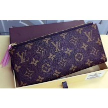 Louis Vuitton Monogram Canvas ADELE WALLET M61287 Pink JK642DV39