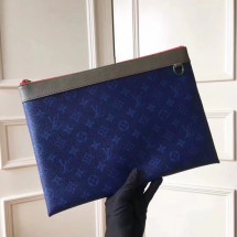 Louis Vuitton Monogram Canvas Clutch Bag POCHETTE APOLLO 61692 blue JK1942DV39