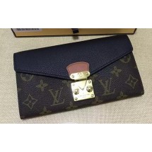 Louis Vuitton Monogram Canvas PALLAS WALLET M58413 Black JK599Nw52