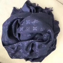 Louis Vuitton MONOGRAM DENIM Scarf M33695 Royal JK3717nV16