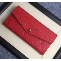 Louis Vuitton Monogram Empreinte WALLET M60565 Red JK587Va47