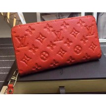 Louis Vuitton Monogram Empreinte Zippy Wallet X60017 Red JK609hI90