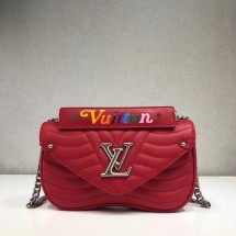 LOUIS VUITTON NEW WAVE CHAIN BAG MM M51943 red JK1770VI95