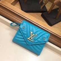 LOUIS VUITTON NEW WAVE COMPACT WALLET M63427 blue JK362CI68