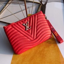 Louis Vuitton NEW WAVE Zipper Clutch bag M67500 red JK1099gE29