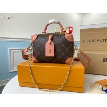 Louis vuitton original leather PETITE MALLE SOUPLE M45531 Peach JK658EC68